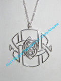 Eye of AL-Hum-Bhra Pendant - 18K Solid White Gold