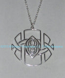 Eye of AL-Hum-Bhra Pendant - 18K Solid White Gold